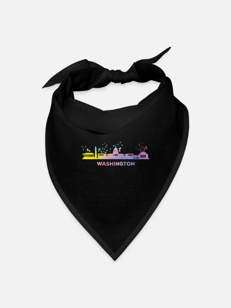 Washingtonian Skyline Washington - Bandana - black - Front