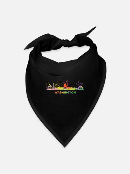 Washingtonian Skyline Washington - Bandana - black - Front