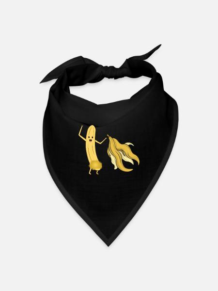 Bananas Also Pull Bare - Bandana - black - Front