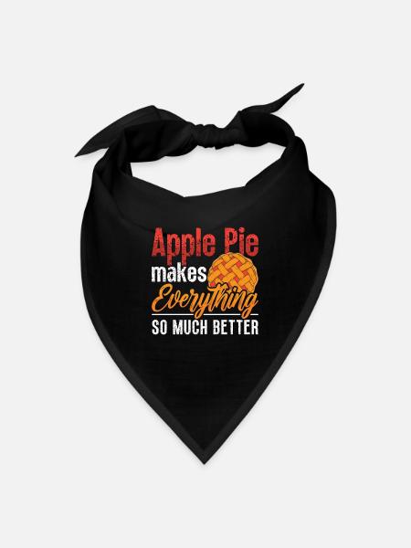 Apple Pie Makes Everything So Pastries Apple Tree - Bandana - black - Front