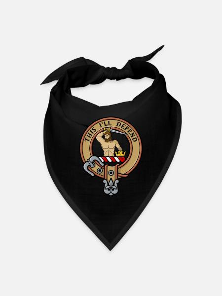 Clan MacFarlane Crest - Bandana - black - Front