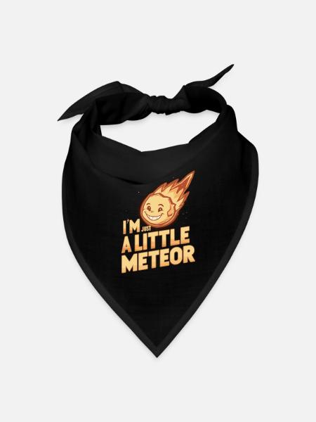Stargazing Adventures Under the Meteor Shower - Bandana - black - Front