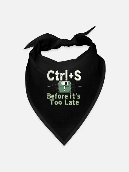 Retro Computing Fans Vintage Computers Old-School - Bandana - black - Front