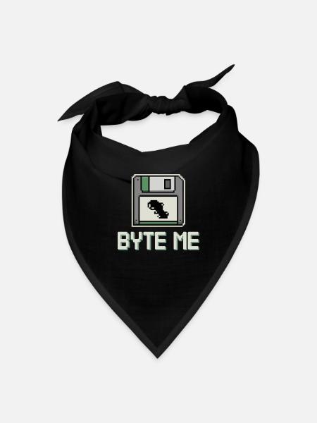 Retro Computing Fans Vintage Computers Old-School - Bandana - black - Front