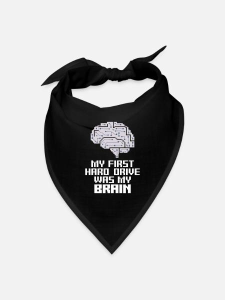 Retro Computing Fans Vintage Computers Old-School - Bandana - black - Front