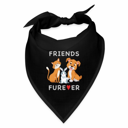 Friends Forever BFF Dog Cat Bunny Rabbit Kids Gift - Bandana