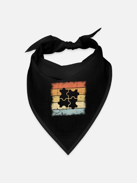 Puzzle - Bandana - black - Front