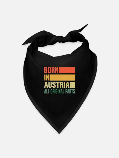Born in Austria - Bandana - black - Front