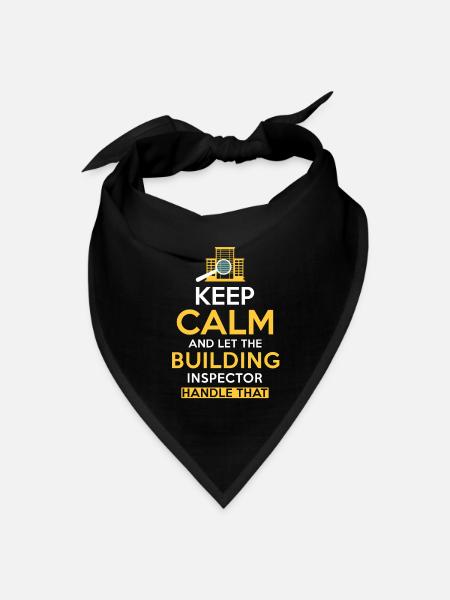 Building Inspector Saying Funny Building Inspector - Bandana - black - Front