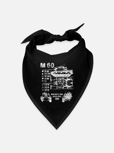 M60 Tank Specifications - Bandana - black - Front