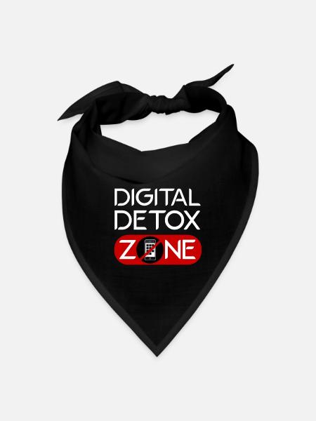 Technology Break Screen-Free Time Offline Digital - Bandana - black - Front