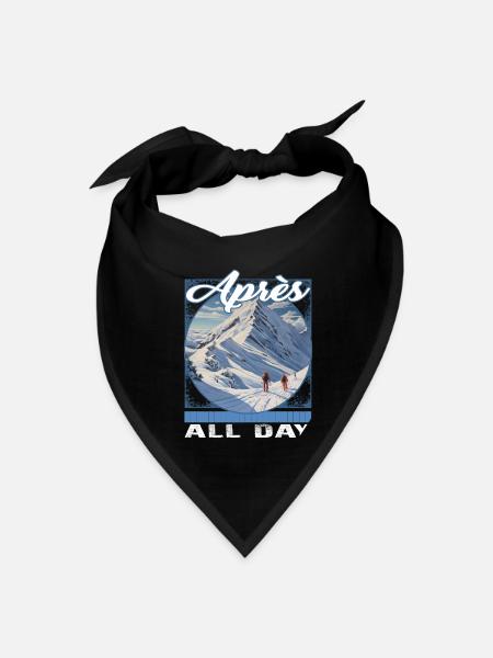 Apres All Day Atmospheric Alpine Depth Descent - Bandana - black - Front