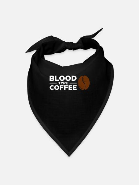Blood Type Coffee - Bandana - black