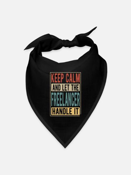 Freelancer Retro Gift - Bandana - black - Front
