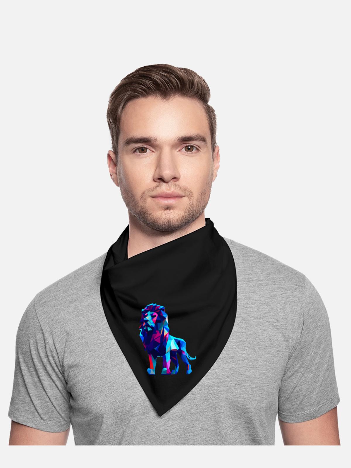 Polygon lions - Bandana - black - Front - TBD (187cm)