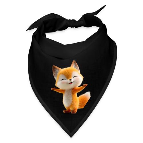 Cute 3D Cartoon Fox Standing Arms Up - Bandana