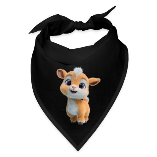 Cute Cartoon Baby Goat with Big Eyes - Bandana