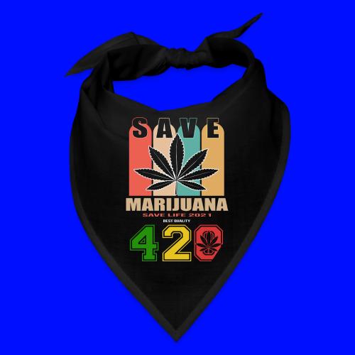 Hysterical 420 Save The Plant Weed Marijuana - Bandana