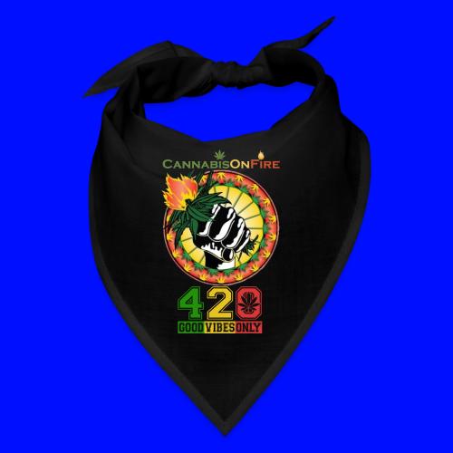 Charming Cannabis On Fire 420 Weed Marijuana - Bandana