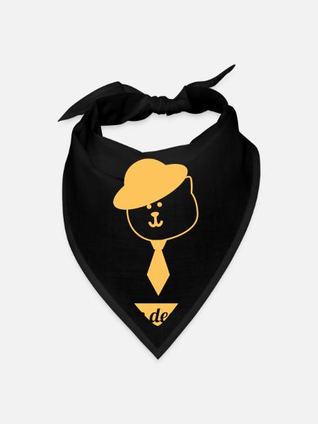 Decent Cat - Bandana - black