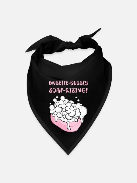 Soap Maker Soap Saponification Soap Making Bubbles - Bandana - black - Front