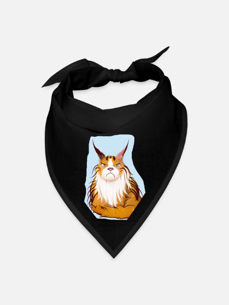 Grumpy Cat - Bandana - black - Front