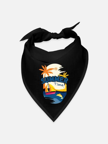 Sun-Ready Summer Tees for Every Adventure - Bandana - black