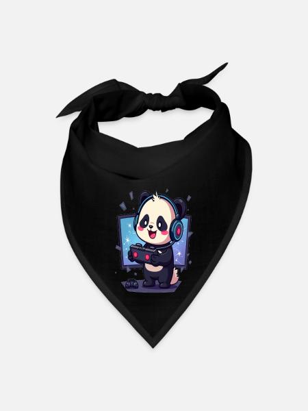 Gaming Panda Rage Quit – GG No Bamboo - Bandana - black