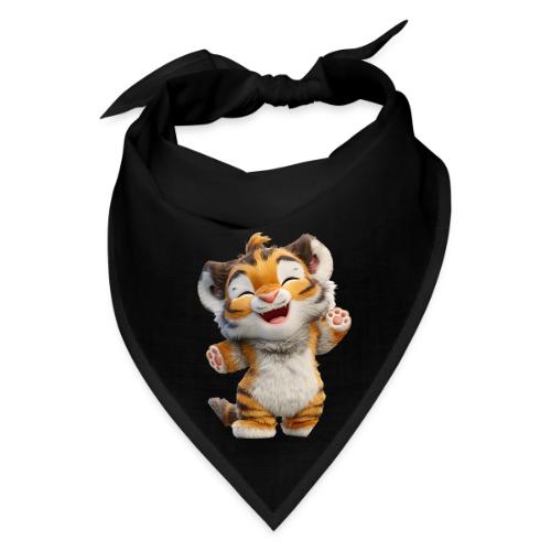 Energetic Baby Tiger Standing with Joy - Bandana