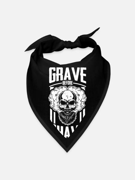 Beard Beard Beard Skull Full Beard - Bandana - black - Front