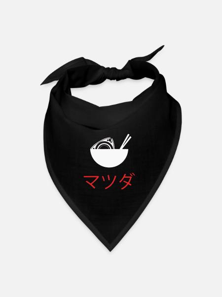 Rotary Engine RX7 JDM Rotary Lover Wankel Gift - Bandana - black - Front