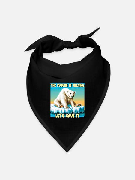 The Future is melting - Bandana - black - Front
