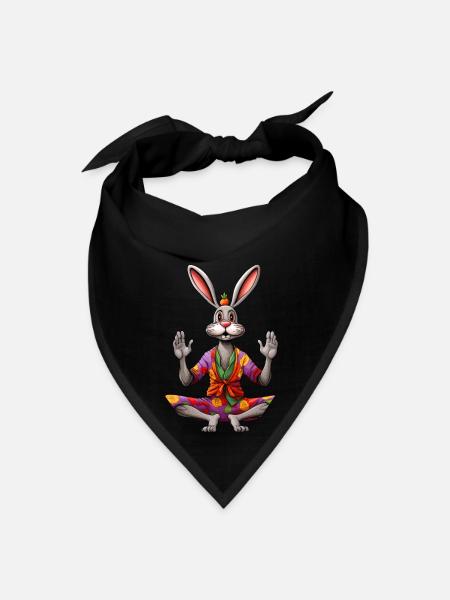 Yogi Rabbit - Bandana - black - Front