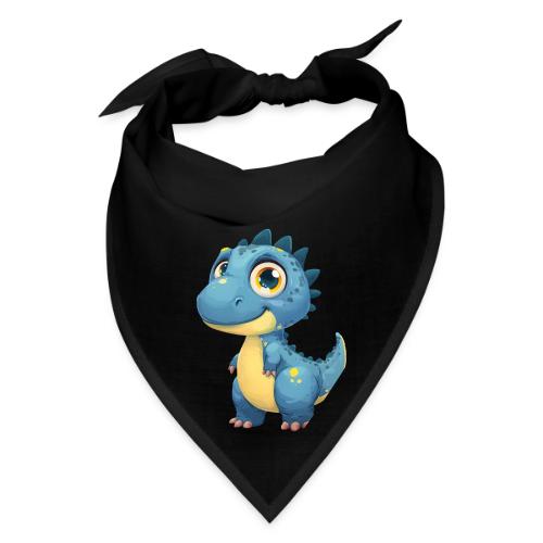 Smiling Blue and Yellow Baby Dinosaur - Bandana