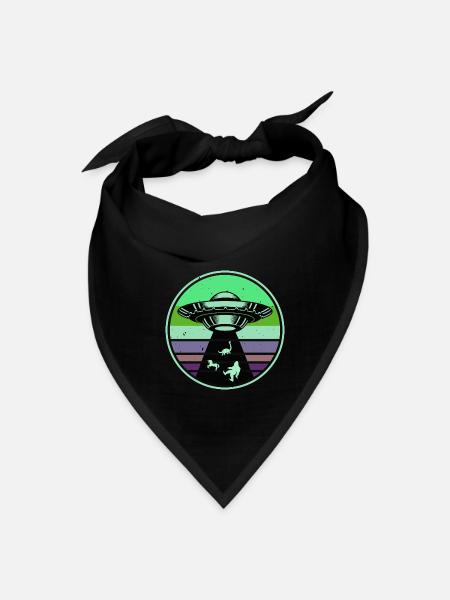 UFO-Bigfoot Nessie Unicorn - Bandana - black - Front