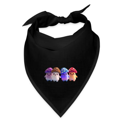 Colorful Cartoon Mushroom Quartet - Bandana