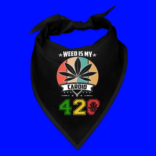 Quick Witted 420 My Cardio Herb Weed Marijuana - Bandana