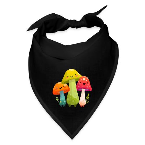 Trio of Happy Mushrooms - Bandana