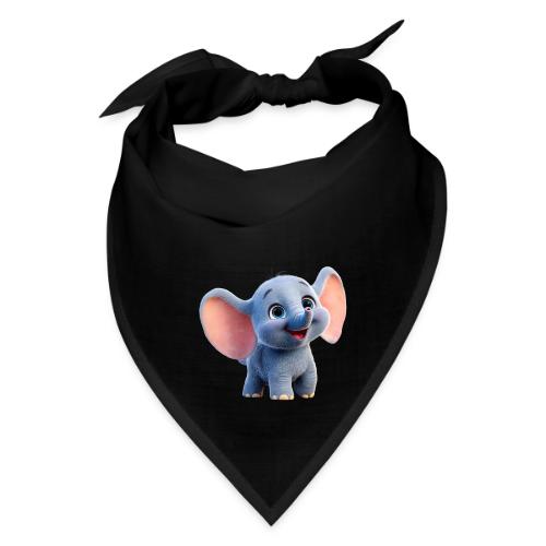 Playful Baby Elephant with Big Eyes - Bandana