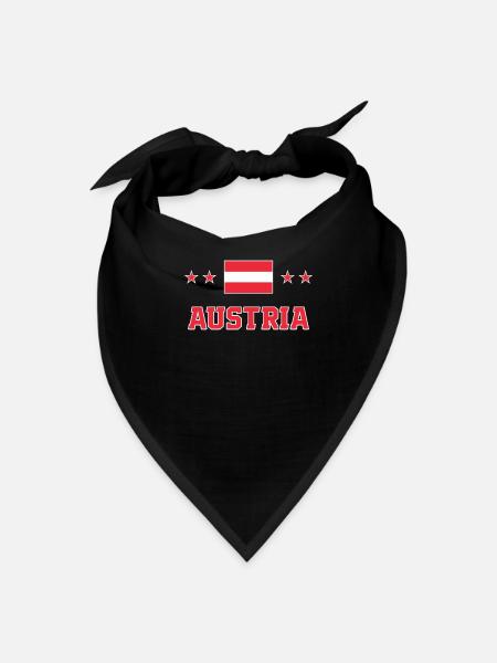 Austria - Bandana - black - Front