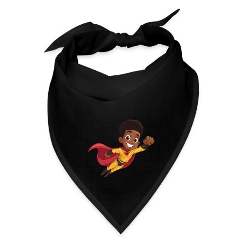 Flying Cartoon Superhero Boy in Red Cape - Bandana
