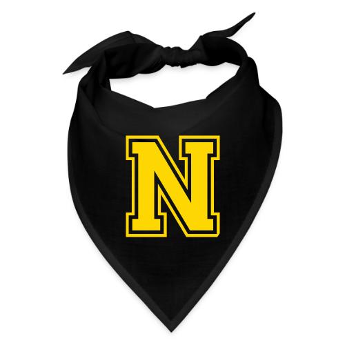 Letter N – Capital Athletic Alphabet Monogram - Bandana