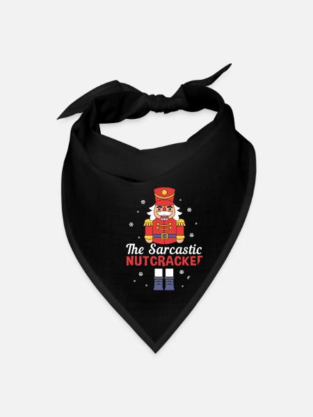 Funny Nutcracker Ballet The Sarcastic Nutcracker - Bandana - black - Front
