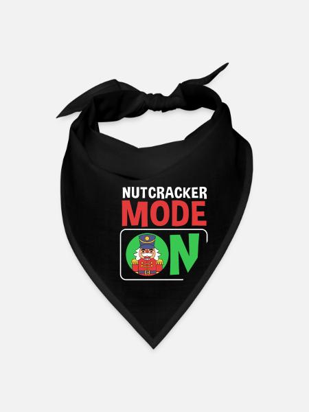 Nutcracker Christmas Toy Soldier Nutcracker Mode - Bandana - black - Front