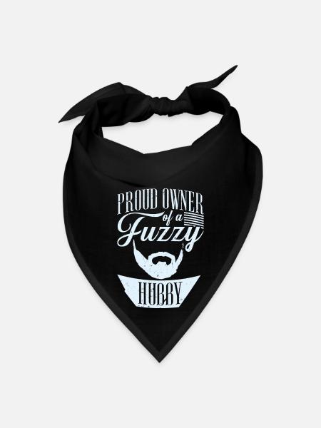 Boyfriend Husband Beard Bearded Beard Full Beard - Bandana - black - Front