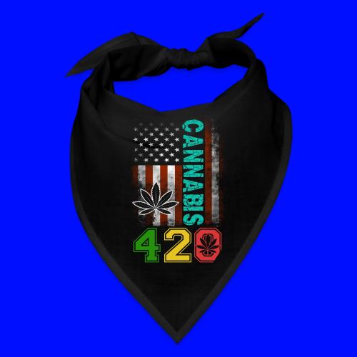Amusing 420 American Herb Weed Marijuana Design - Bandana