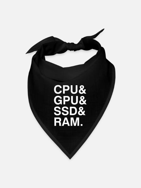 PC Building - Bandana - black - Front