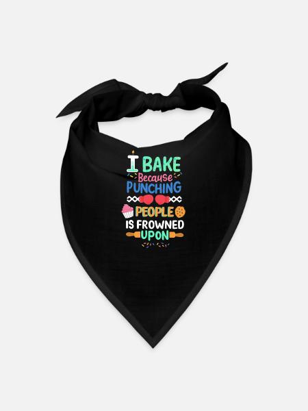 Baking Baker Bake - Bandana - black - Front