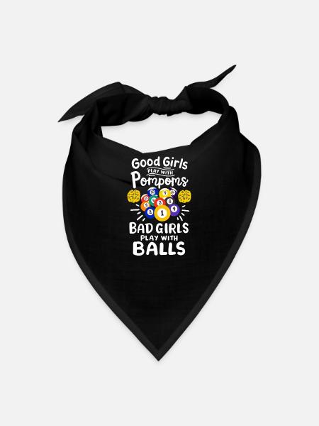 Pool Billiard Player Girls - Bandana - black - Front