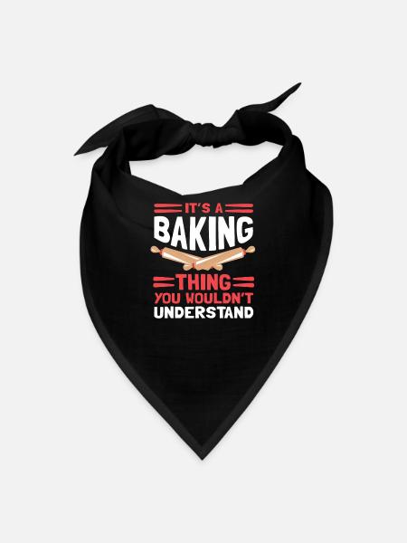 Bake Bakers A Baking Thing - Bandana - black - Front